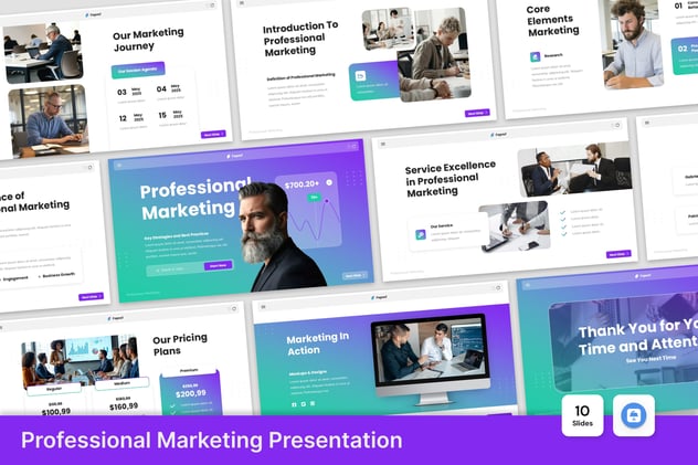 专业营销策略推广方案Keynote模板 - 顶尖PPT