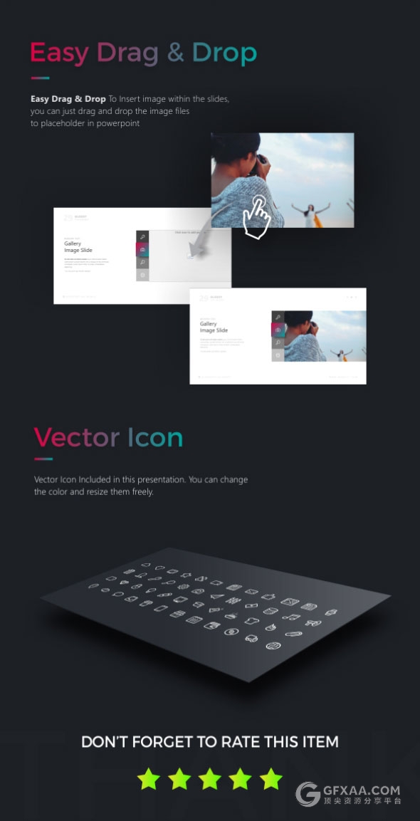 酷炫多色70多页高端欧美PPT模板20种预制配色 - 顶尖PPT