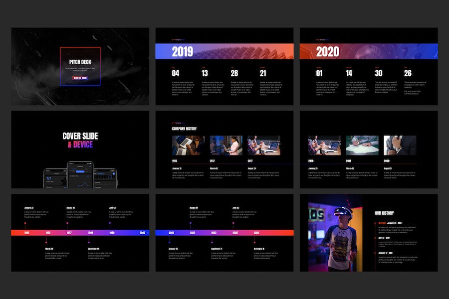 平滑动画数据图表keynote模板 - 顶尖PPT