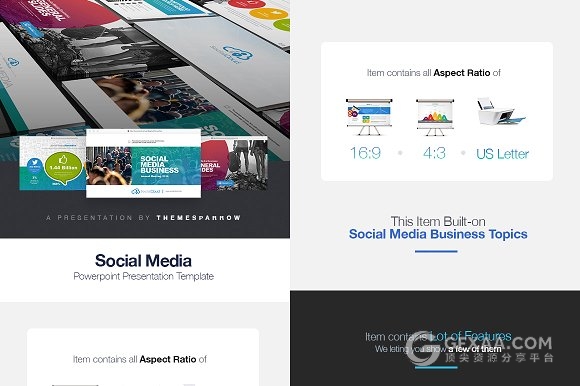 74页彩色商务多用途PPT模板3种比例规格 - 顶尖PPT