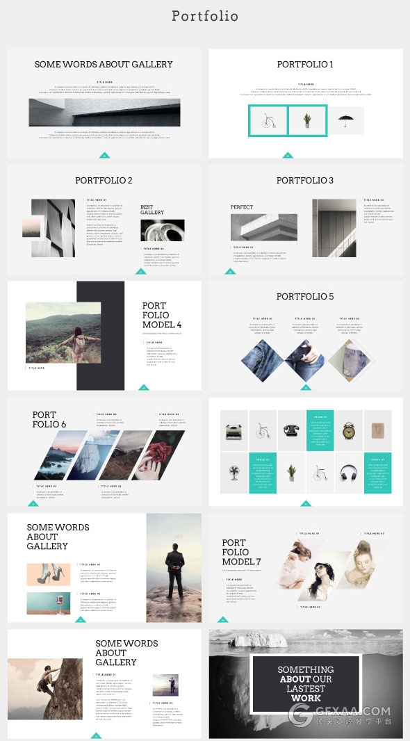 20种预制配色159页简约大气文艺风格keynote模板 - 顶尖PPT