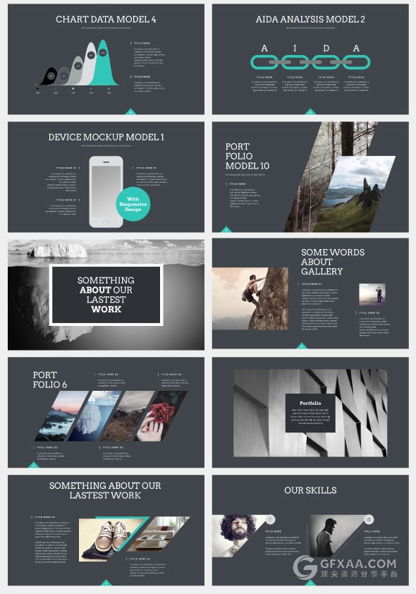 20种预制配色159页简约大气文艺风格keynote模板 - 顶尖PPT