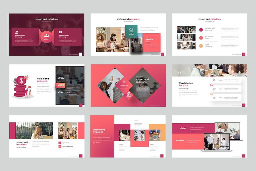 渐变色商业计划企业合作团队介绍年计划总结通用keynote模板 - 顶尖PPT