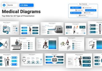 医学医疗图形图表keynote模板 - 顶尖PPT
