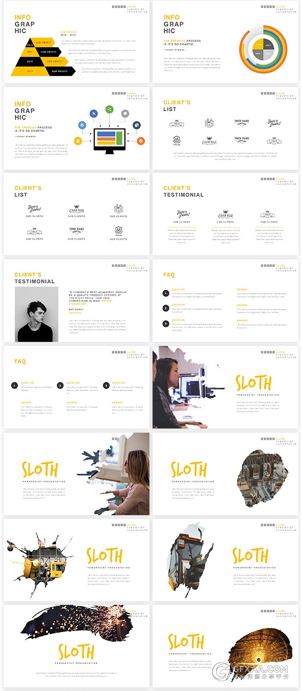 80多页创意机构团队介绍keynote模板 - 顶尖PPT