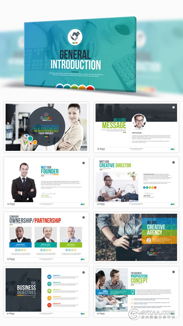 269页精美设计高端动画商务PPT模板 - 顶尖PPT