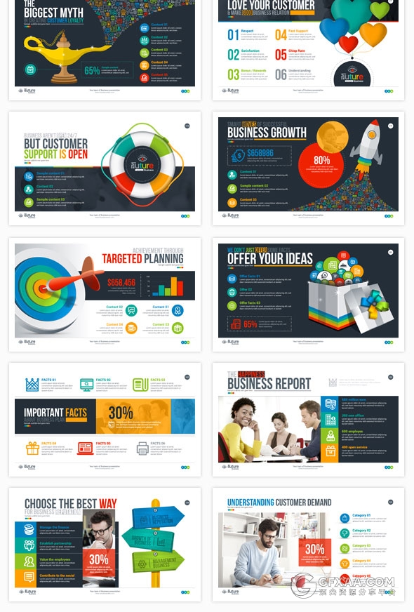 269页精美设计高端动画商务PPT模板 - 顶尖PPT