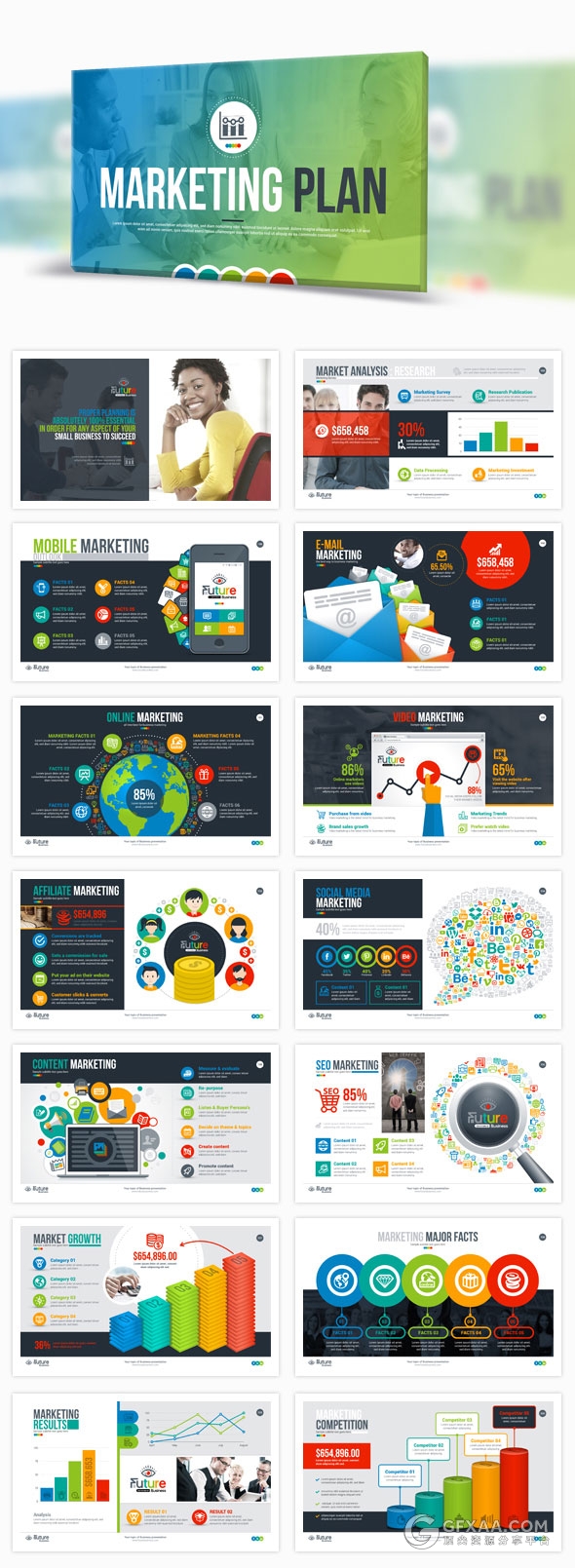 269页精美设计高端动画商务PPT模板 - 顶尖PPT