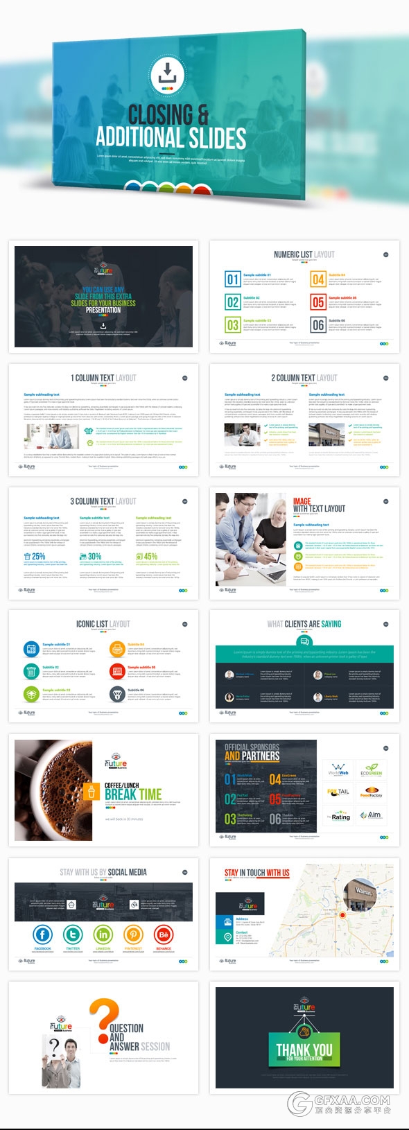 269页精美设计高端动画商务PPT模板 - 顶尖PPT