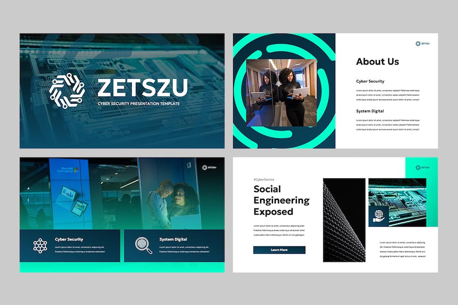 网络安全防护技术培训PPT模板 - 顶尖PPT