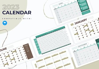 日历规划安排时间管理Keynote模板 - 顶尖PPT