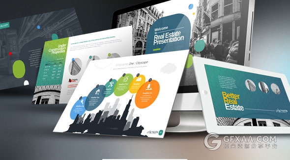 10种配色总1500页城市建设规格PPT模板 - 顶尖PPT