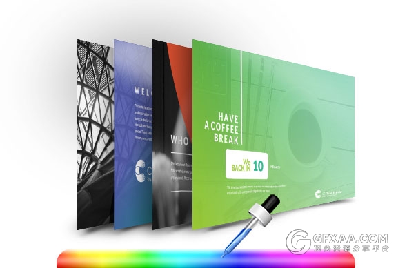 45页高端业务合作产品介绍PPT模板22种配色文件 - 顶尖PPT