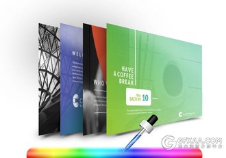 45页高端业务合作产品介绍PPT模板22种配色文件 - 顶尖PPT