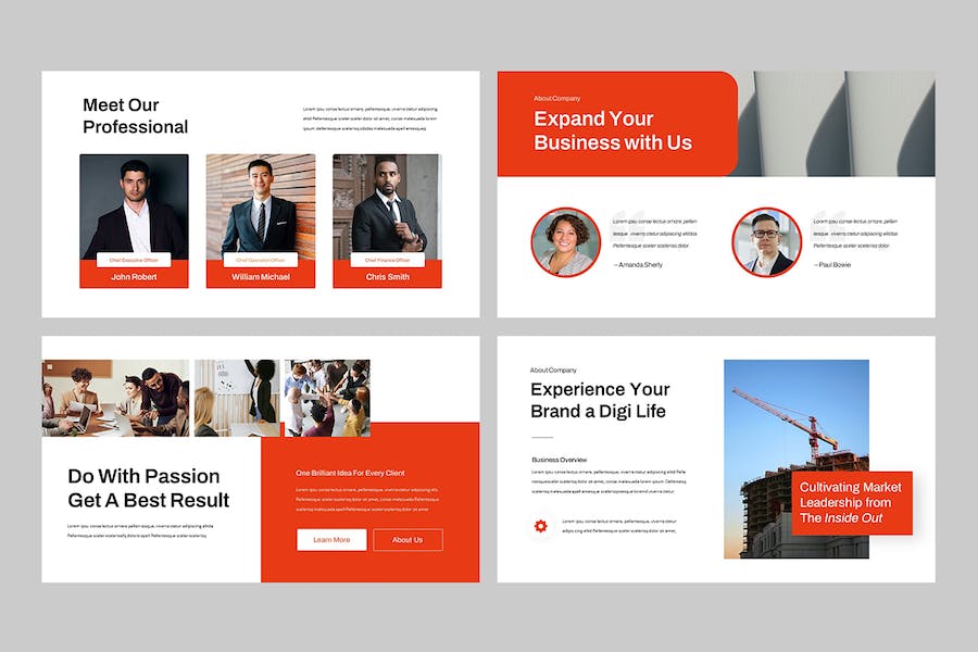 先进现代商业PPT幻灯片 - 顶尖PPT