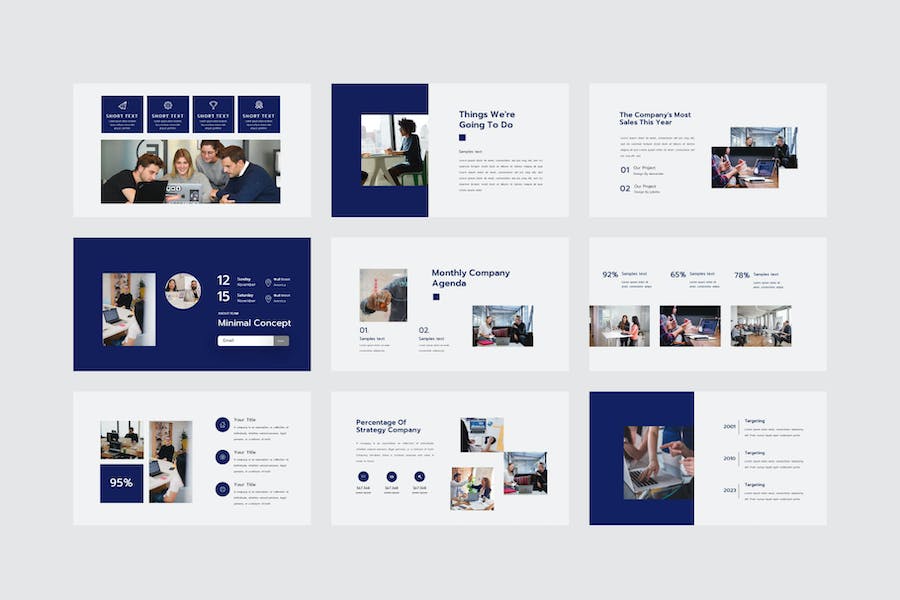 会议讨论企业介绍keynote模板 - 顶尖PPT