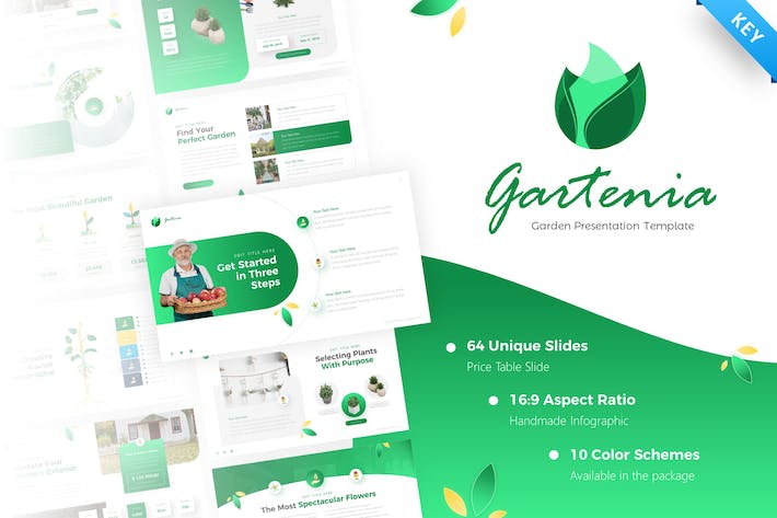 大气农场园艺果蔬采摘主题keynote模板 - 顶尖PPT