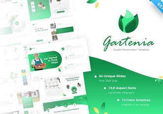 大气农场园艺果蔬采摘主题keynote模板 - 顶尖PPT