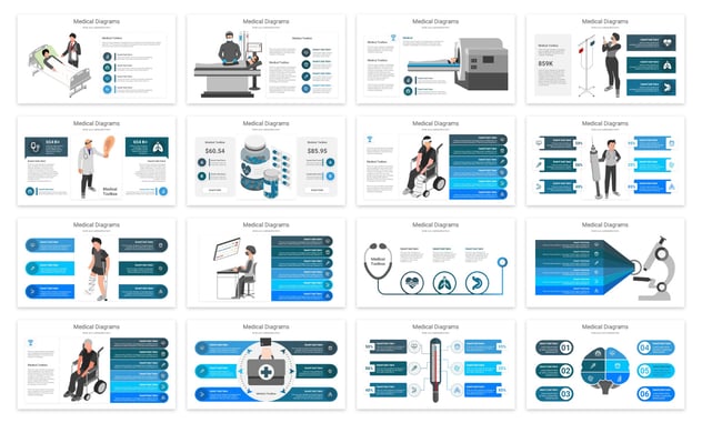 医学医疗图形图表keynote模板 - 顶尖PPT