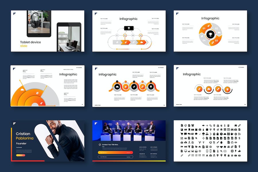 科技商务企业产品项目方案展示PPT模板 - 顶尖PPT
