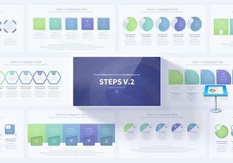 创意大桥步骤流程信息图表keynote模板 - 顶尖PPT