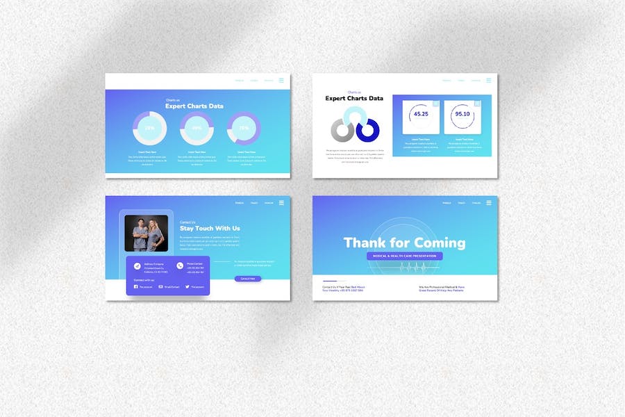 医疗健康保健服务推广Keynote模板 - 顶尖PPT