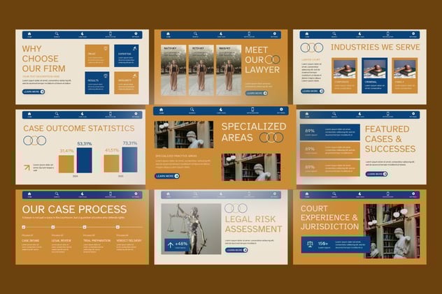 法律行业案例汇报律师法庭辩护展示PPT模板 - 顶尖PPT