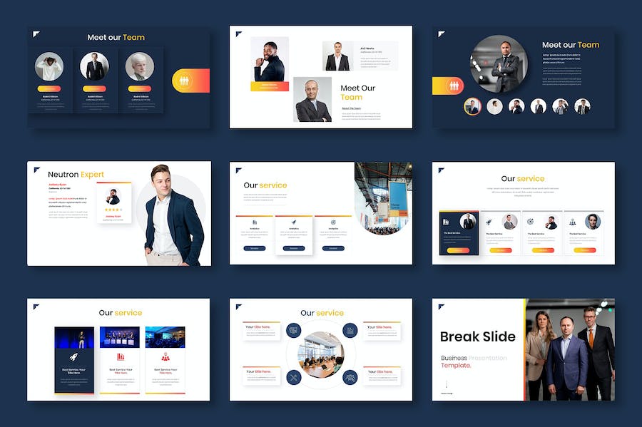 科技商务企业产品项目方案展示PPT模板 - 顶尖PPT