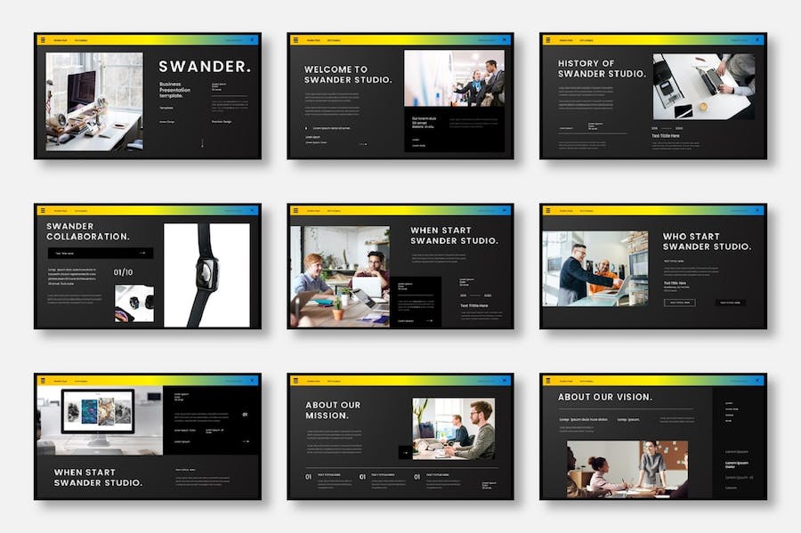 商业企业项目合作推介Keynote模板 - 顶尖PPT