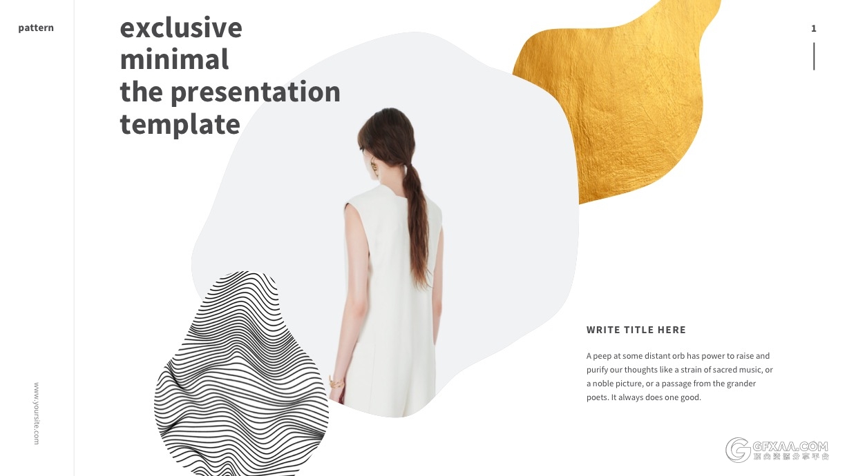 简约艺术杂志风格PPT模板 - 顶尖PPT