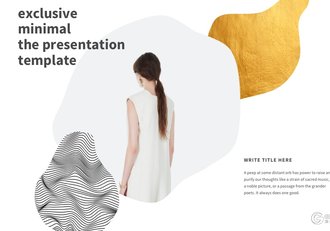 简约艺术杂志风格PPT模板 - 顶尖PPT