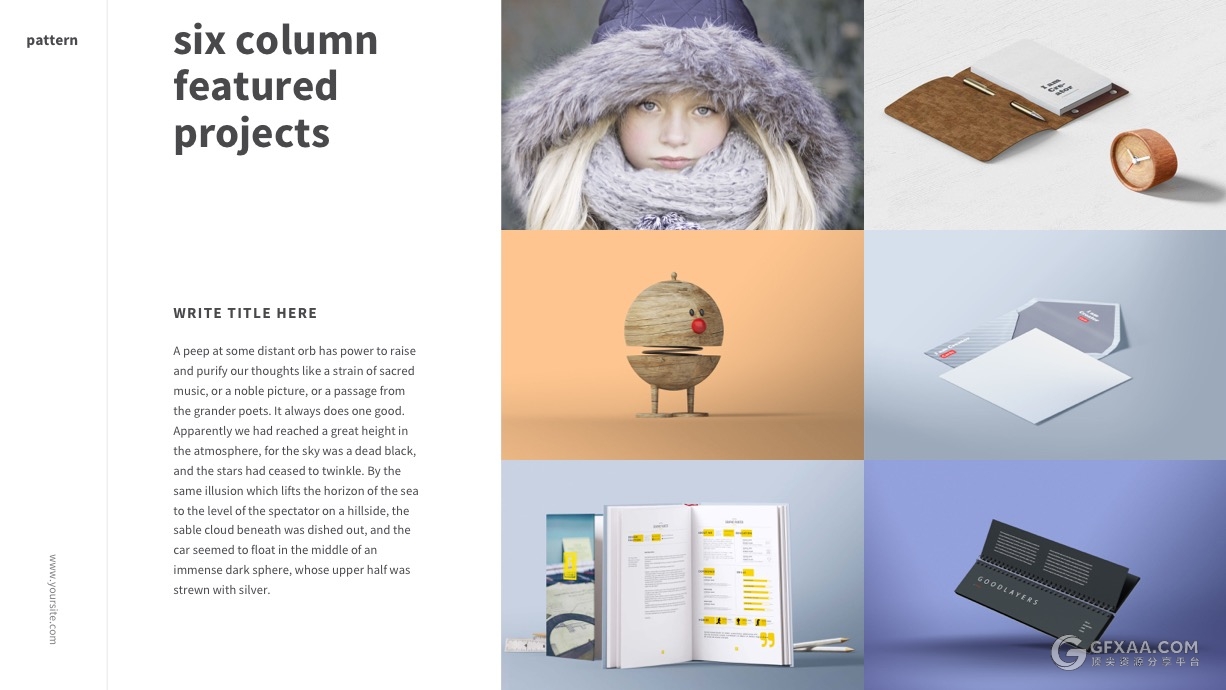 简约艺术杂志风格PPT模板 - 顶尖PPT