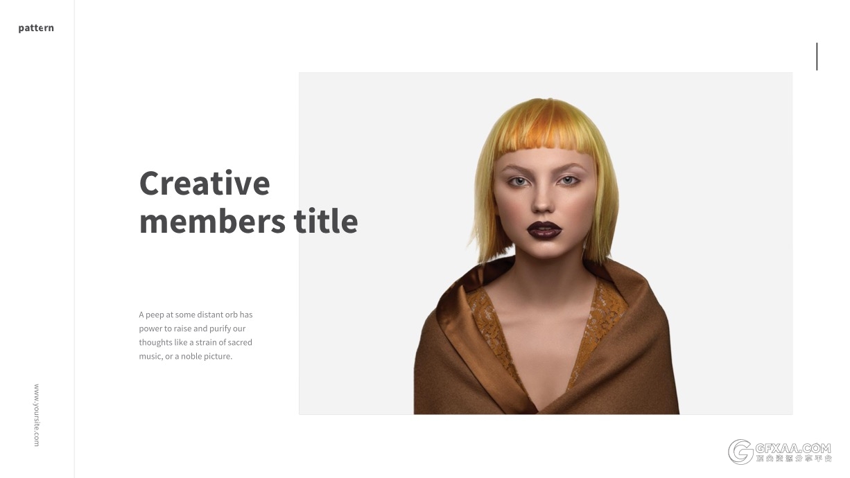 简约艺术杂志风格PPT模板 - 顶尖PPT