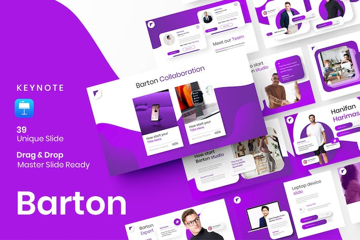 紫色大气精美业务合作商业计划营销策划商务通用keynote模板 - 顶尖PPT