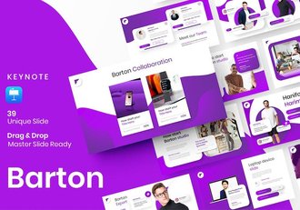 紫色大气精美业务合作商业计划营销策划商务通用keynote模板 - 顶尖PPT