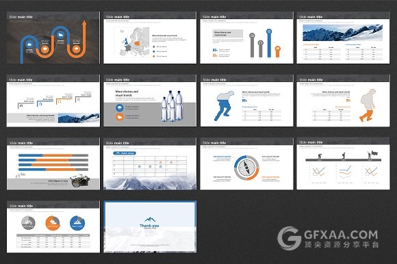 户外登山运动介绍PPT模板 - 顶尖PPT