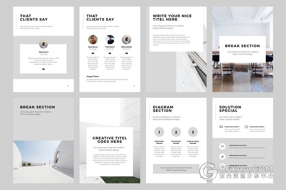 135页A4尺寸规格简约大气PPT模板 - 顶尖PPT