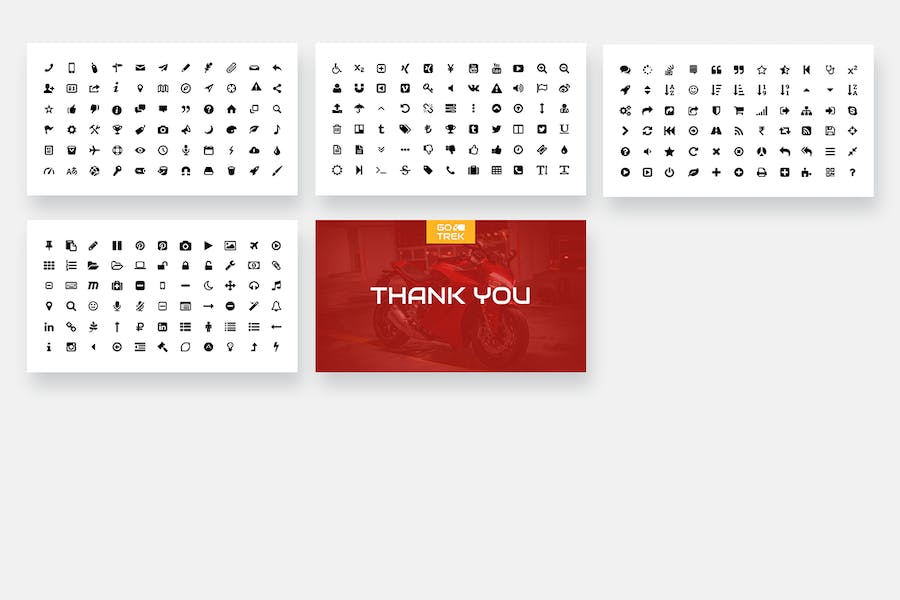 摩托车赛车赛事活动展示PPT模板 - 顶尖PPT