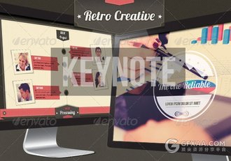 48页文艺复古配色公司团队介绍keynote模板 - 顶尖PPT