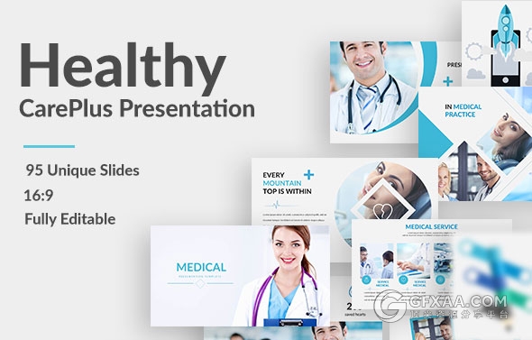 90页医疗护理医院医生PPT模板 - 顶尖PPT
