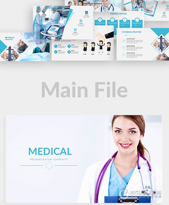 90页医疗护理医院医生PPT模板 - 顶尖PPT