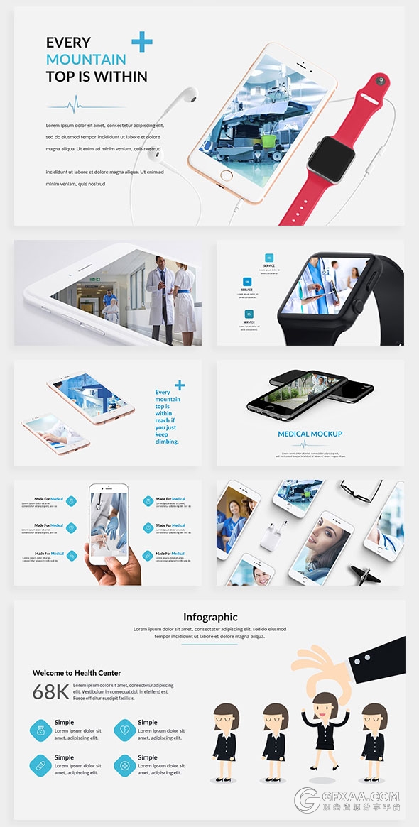 90页医疗护理医院医生PPT模板 - 顶尖PPT