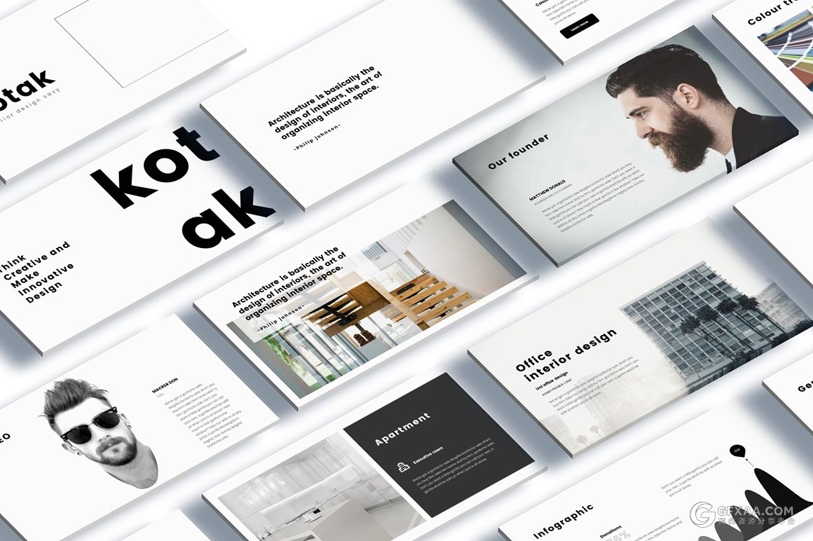 100多页建筑装修业务合作介绍keynote模板 - 顶尖PPT