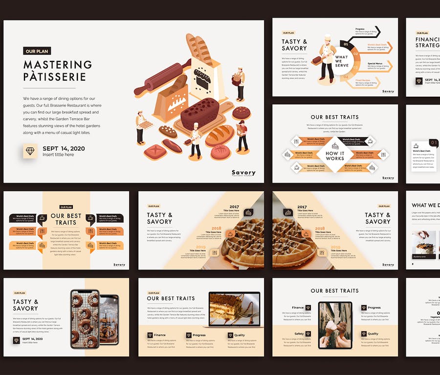 餐厅介绍品牌推广运营规划展示PPT模板 - 顶尖PPT