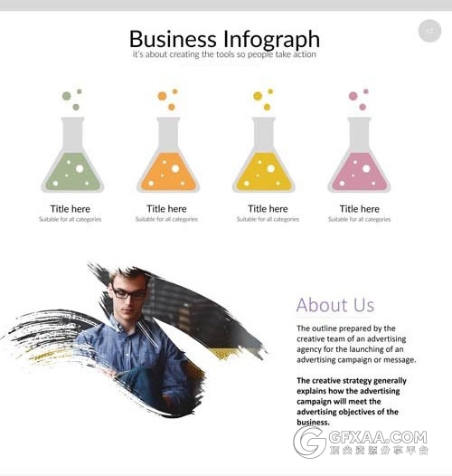 130页泼墨笔刷效果简约多用途PPT模板 - 顶尖PPT