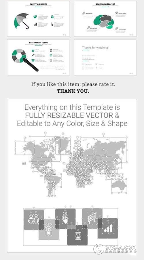 55页绿色扁平化商务PPT模板 - 顶尖PPT