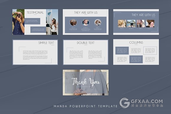 70多页文艺唯美系列摄影图片展示PPT模板 - 顶尖PPT