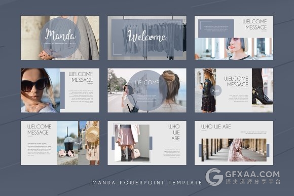 70多页文艺唯美系列摄影图片展示PPT模板 - 顶尖PPT