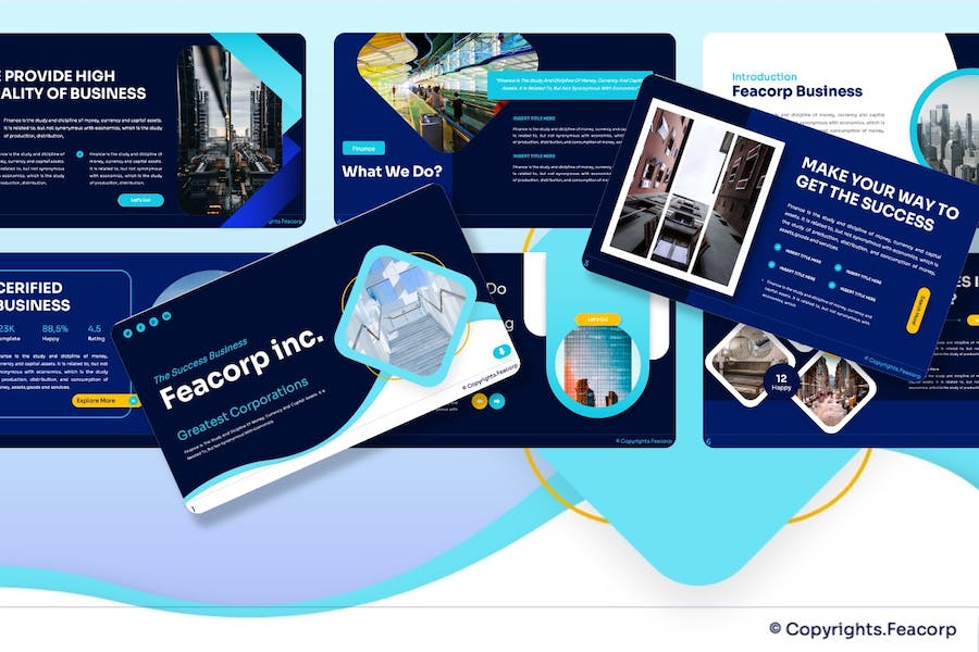 企业公司讲述展示推介方案PPT模板 - 顶尖PPT