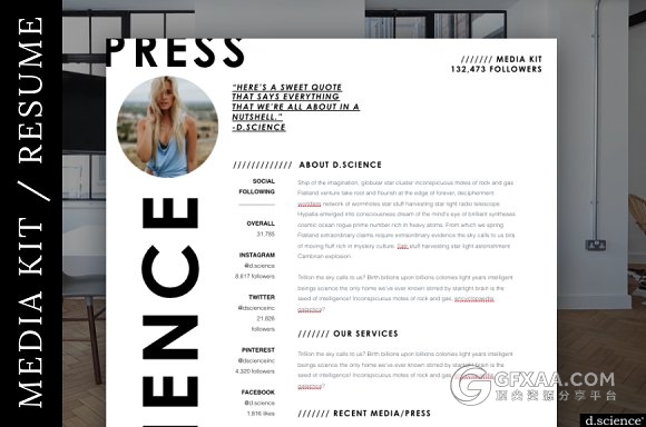 白底简约风格个人简历PPT+KEY模板 - 顶尖PPT